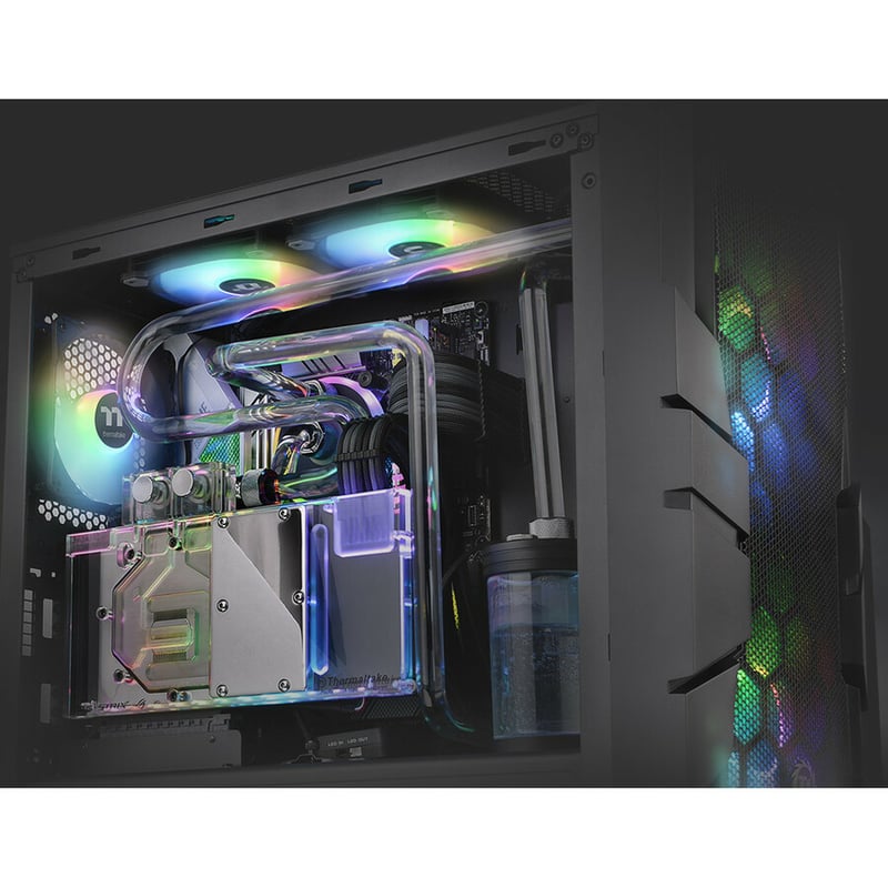 Thermaltake Commander C33 TG ARGB Computer Case with Windowed Side Panel - Thumbnail 5