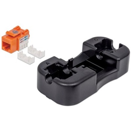 CAT6 ORANGE KEYSTONE JACK UTP - Thumbnail 3