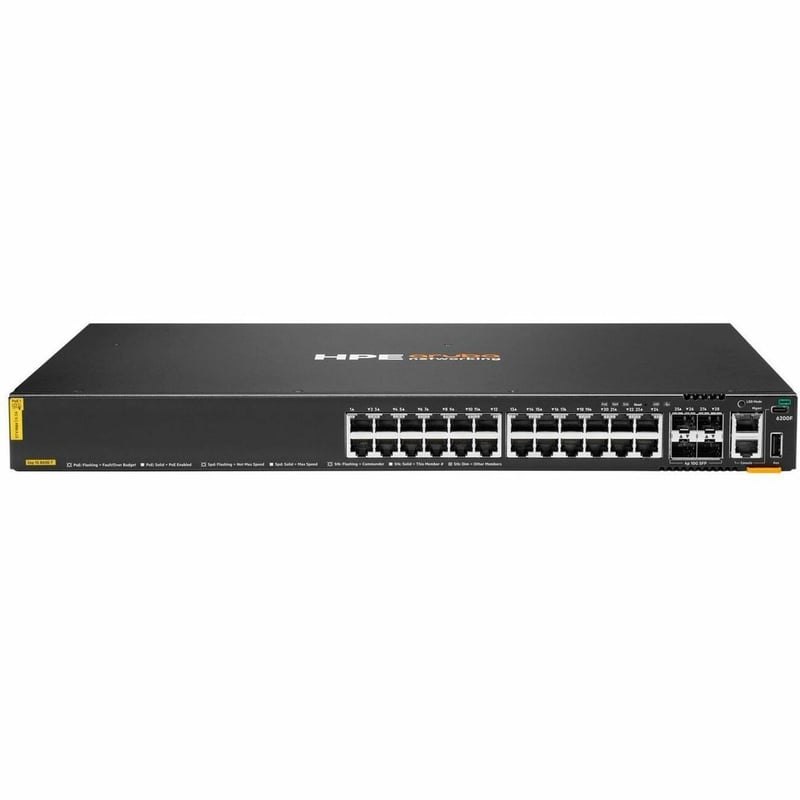 HPE ANW 6200F 24G C4 4SFP+370W SW TH EN PL-WB - Thumbnail 1