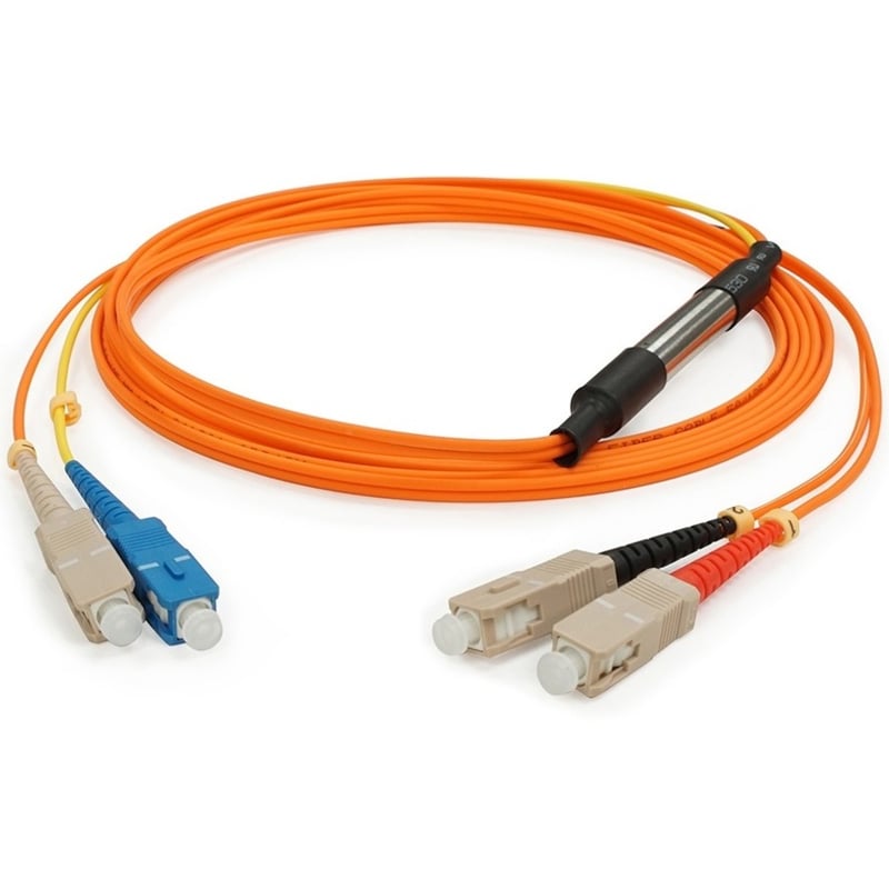 AddOn 5m SC (Male) to SC (Male) Orange OM2 & OS1 Duplex Fiber Mode Conditioning Cable