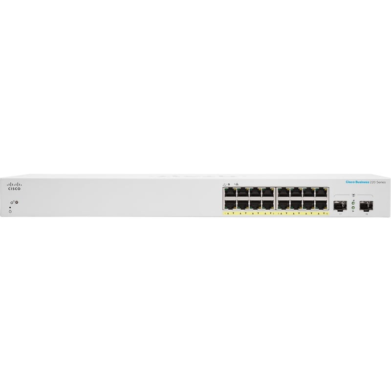 CBS220 SMART 16-PORT GE, POE, 2X1G SFP - Thumbnail 3