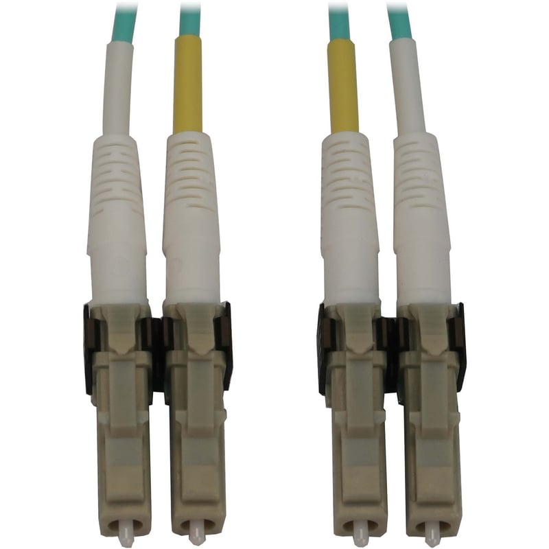 Eaton Tripp Lite Series 400G Multimode 50/125 OM3 Switchable Fiber Optic Cable (Duplex LC-PC M/M), LSZH, Aqua, 6 m (19.7 ft.) - Thumbnail 1