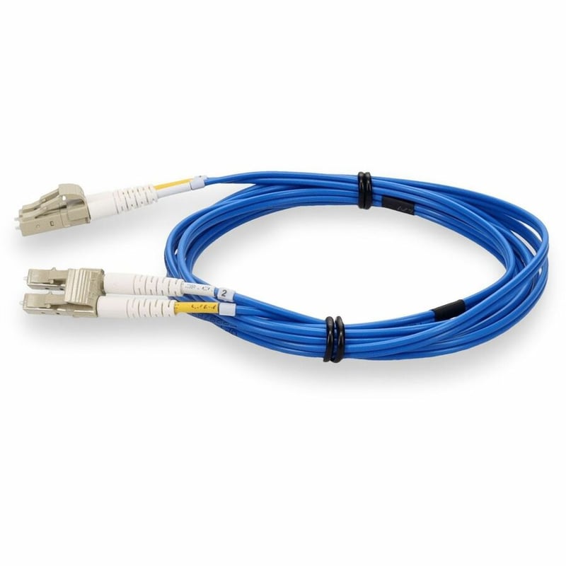 AddOn 4m LC to LC Blue OM4 Duplex OFNR (Riser-Rated) Fiber Patch Cable - Thumbnail 2