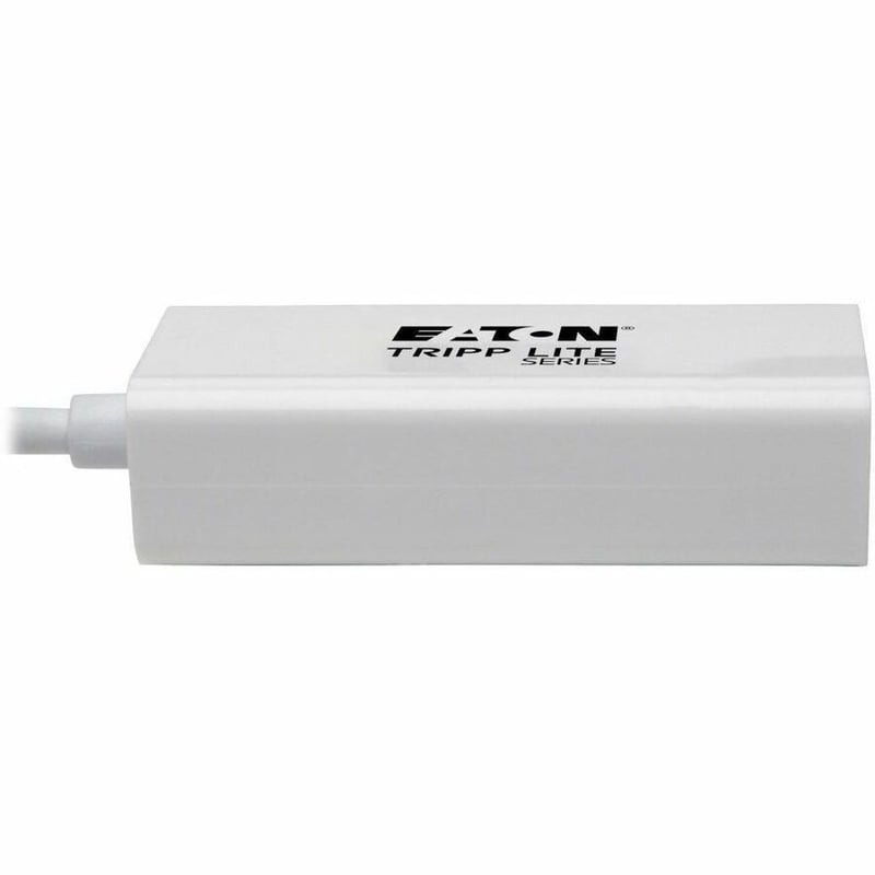 Eaton Tripp Lite Series USB-C to Gigabit Network Adapter with Right Angle USB-C, Thunderbolt 3 Compatibility - White - Thumbnail 3