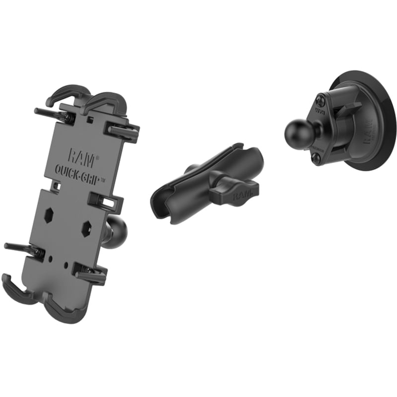 RAM Mounts Quick-Grip XL Vehicle Mount for Smartphone, iPhone 6s Plus, iPhone 7 Plus, iPhone 8 Plus, iPhone XR, iPhone XS Max, iPhone 11, iPhone 11 Pro Max, iPhone 12, iPhone 12 Pro, iPhone 12 Pro Max, ... - Thumbnail 2