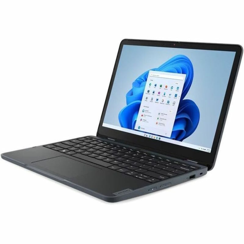 Lenovo 82VQ000EUS 12.2" Convertible 2 in 1 Notebook - WUXGA - 1920 x 1200 - Intel N100 Quad-core (4 Core) - 4 GB Total RAM - 4 GB On-board Memory - 128 GB SSD - Slate Gray
