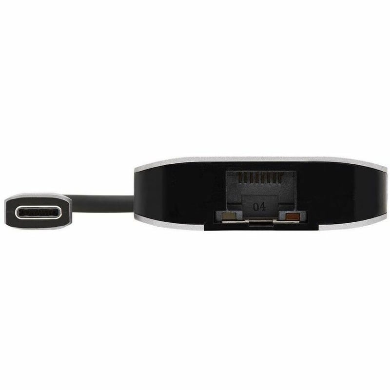 Tripp Lite by Eaton 3-Port USB-C Hub - USB 3.x (5Gbps) Hub Ports Gigabit Ethernet Thunderbolt 3 100W PD Charging Aluminum Housing - Thumbnail 4