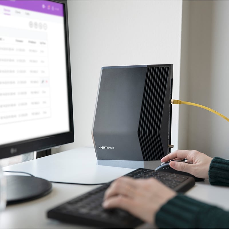 Netgear Nighthawk CAX80 Wi-Fi 6 IEEE 802.11ax Ethernet, Cable Wireless Router - Thumbnail 3