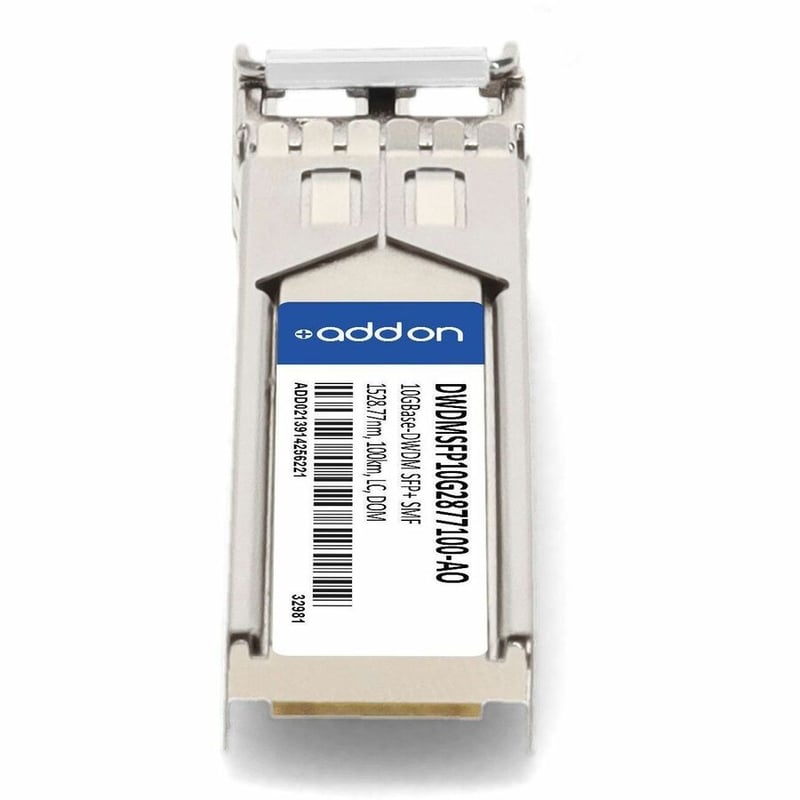 AddOn Cisco® DWDM-SFP10G-28.77 Compatible TAA 10GBase-DWDM SFP+ Transceiver C-Band 100GHz (SMF, 1528.77nm, 100km, LC, DOM) - Thumbnail 4
