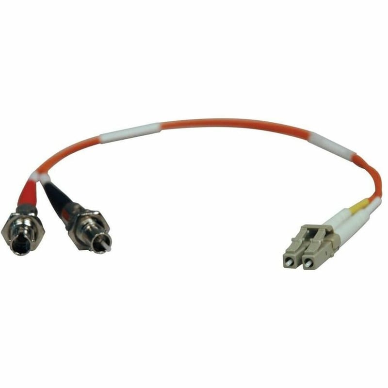 Tripp Lite by Eaton 0.3M Duplex Multimode Fiber Optic 50/125 Adapter LC/ST M/F 1ft 1' 0.3 Meter - Thumbnail 4