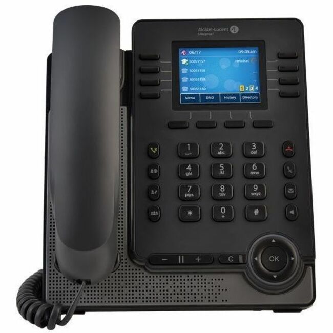 Alcatel-Lucent M5 IP Phone - Corded - Corded/Cordless - Bluetooth - Wall Mountable, Desktop - Gray - Thumbnail 1