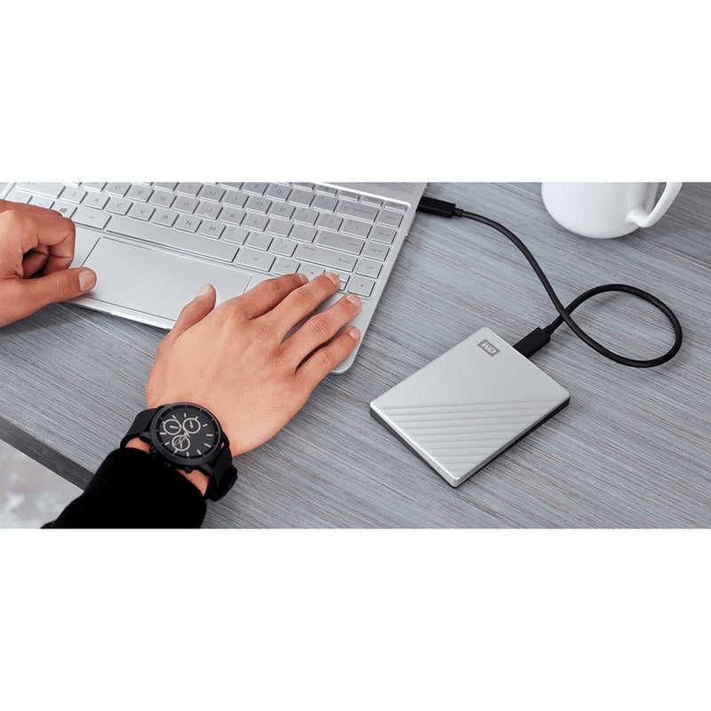 WD My Passport Ultra WDBPMV0050BSL 5 TB Portable Hard Drive - External - Silver - Thumbnail 2