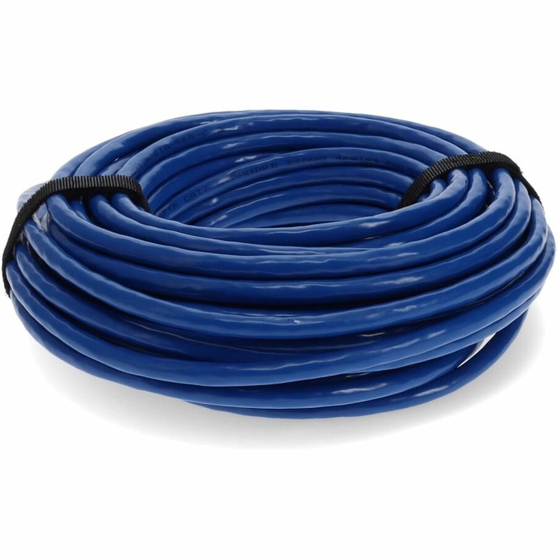 AddOn 30ft Blue CAT 7 Shielded (S/FTP) PVC Ethernet Cable Snagless Bubble Boot RJ-45 M/M - Thumbnail 4