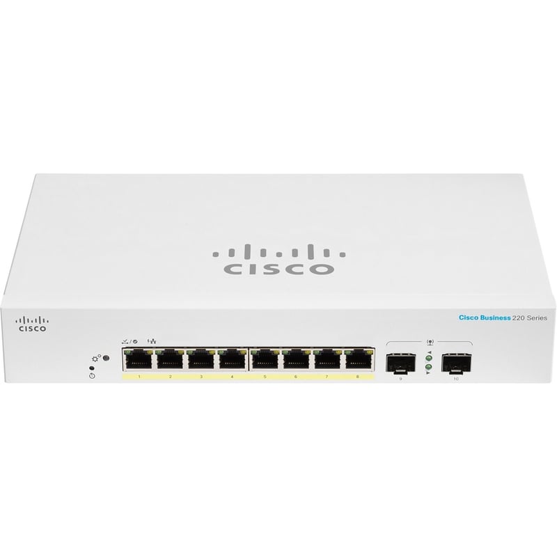 Cisco Business CBS220-8P-E-2G Ethernet Switch - Thumbnail 2