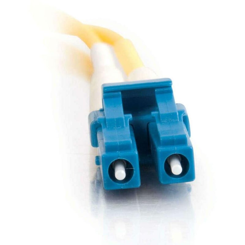 C2G-3m LC-LC 9/125 OS1 Duplex Singlemode PVC Fiber Optic Cable (LSZH) - Yellow - Thumbnail 3