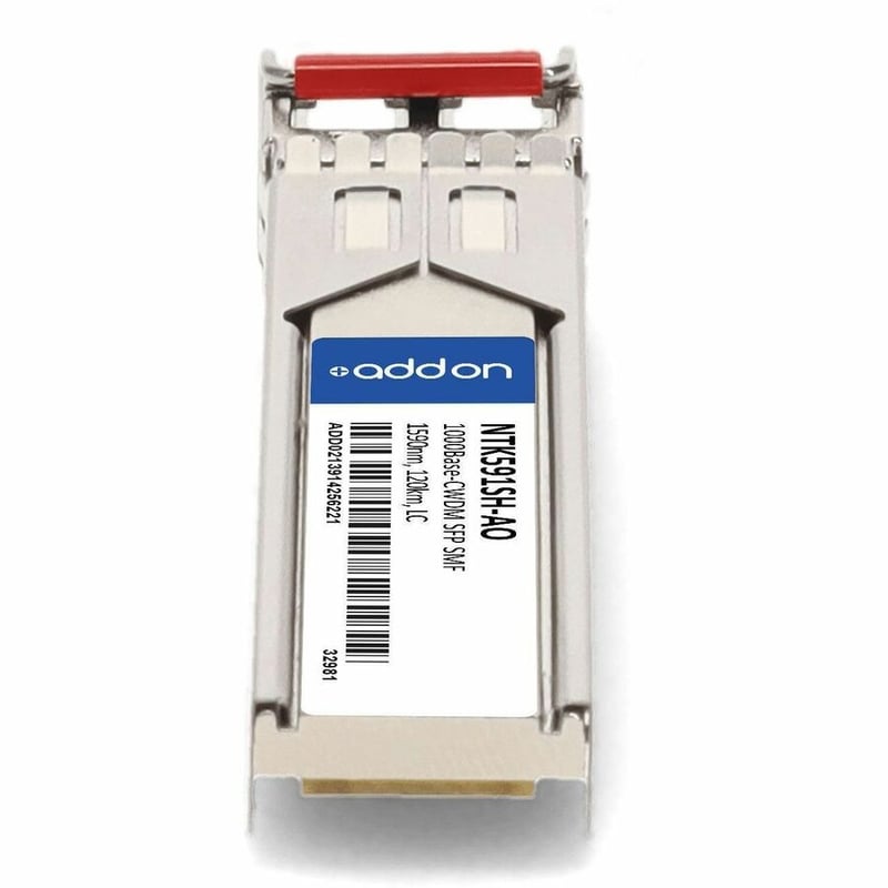 AddOn Ciena® NTK591SH Compatible TAA 1000Base-CWDM SFP Transceiver (SMF, 1590nm, 120km, LC, DOM) - Thumbnail 4