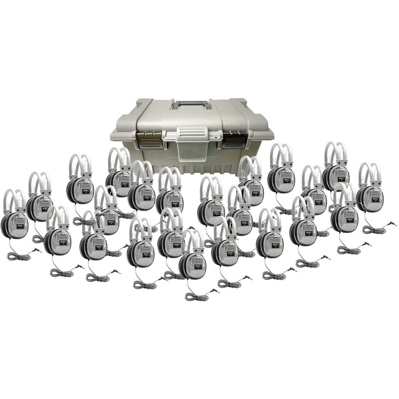 Hamilton Buhl HMC/24/HA7 Lab Pack, 24 HA7 Headphones in Carry Case - Thumbnail 1