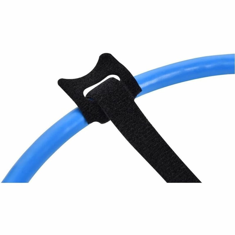 HOOK & LOOP FASTENING CABLE TIES, 6-INCH, 50PCS/PACK, BLACK - Thumbnail 3