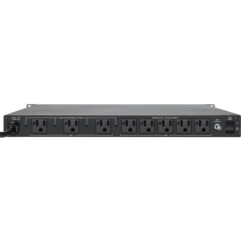 Furman 20A Advanced Power Conditioner W/SMP, No Lights, 9 Outlets, 1RU, 10Ft Cord - Thumbnail 3