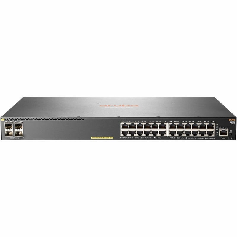 Aruba 2930F 24G PoE+ 4SFP Switch - Thumbnail 1