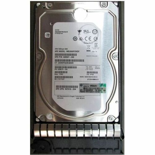 HPE SOURCING - CERTIFIED PRE-OWNED 2 TB Hard Drive - 3.5" Internal - SAS (6Gb/s SAS) - Thumbnail 1