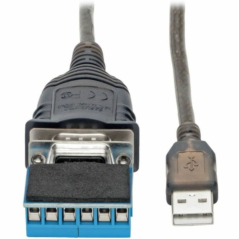 Eaton Tripp Lite Series USB to RS485/RS422 FTDI Serial Adapter Cable with COM Retention (USB-A to DB9 M/M), 30-in. (76.2 cm) - Thumbnail 2