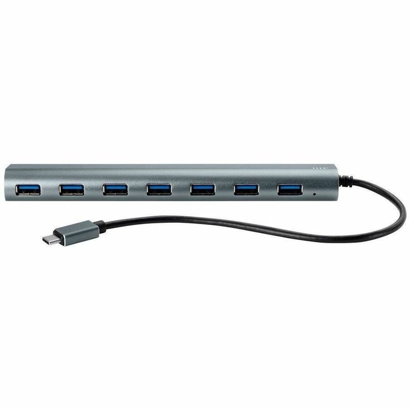 MONOPRICE SUPERSPEED 7-PORT USB-C HUB, GRAY - THIS SUPERSPEED USB 3.0 HUB FEATUR - Thumbnail 3
