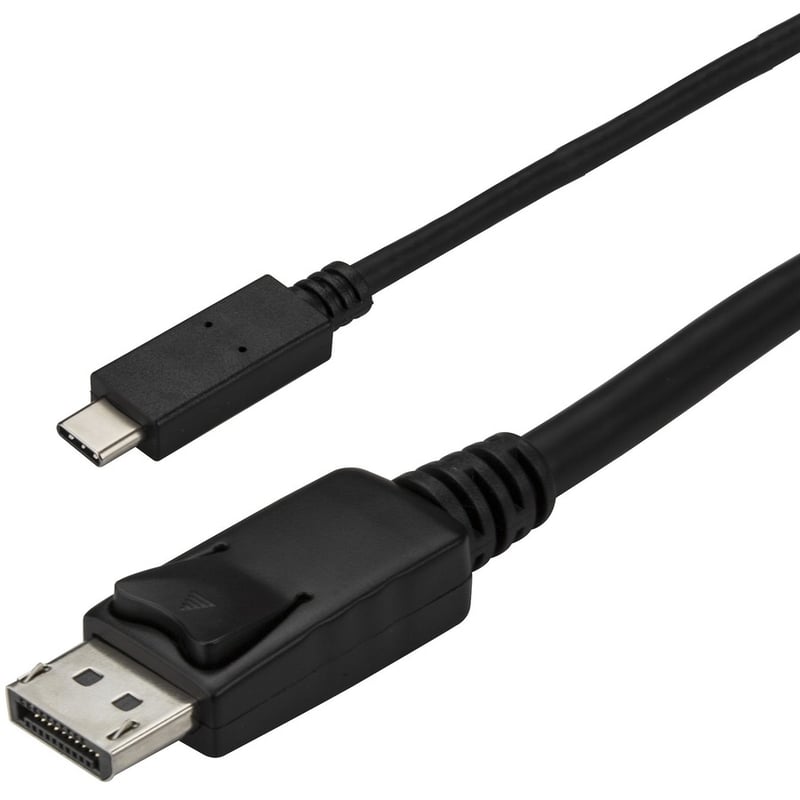 StarTech.com 9.8ft/3m USB C to DisplayPort 1.2 Cable 4K 60Hz - USB Type-C to DP Video Adapter Monitor Cable HBR2 - TB3 Compatible - Black - Thumbnail 2