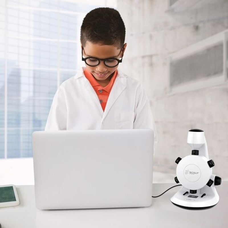 Hamilton Buhl Scout Digital STEM Microscope with Six Magnification Lenses - Thumbnail 4