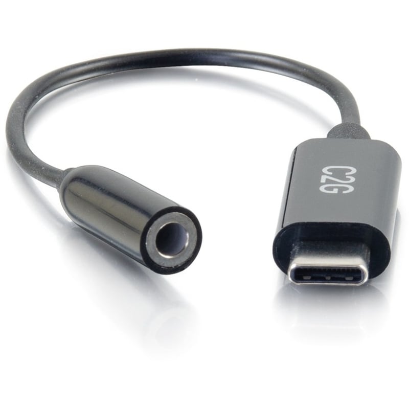 C2G USB C to 3.5mm Audio Adapter - USB C to AUX Cable - USB C to Headphone Jack - Thumbnail 3