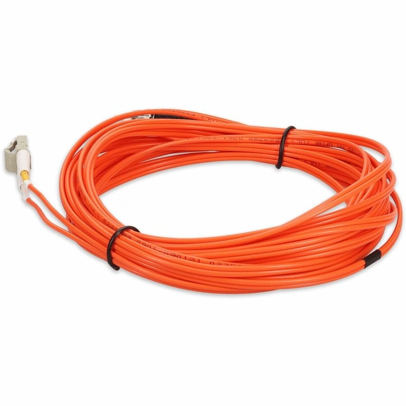AddOn 2m LC (Male) to ST (Male) Orange OM1 Duplex Fiber OFNR (Riser-Rated) Patch Cable - Thumbnail 3