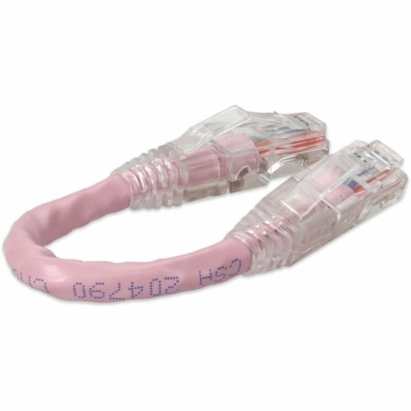 AddOn 6in Pink CAT 6 PVC Ethernet Cable Snagless Bubble Boot RJ-45 M/M - Thumbnail 5