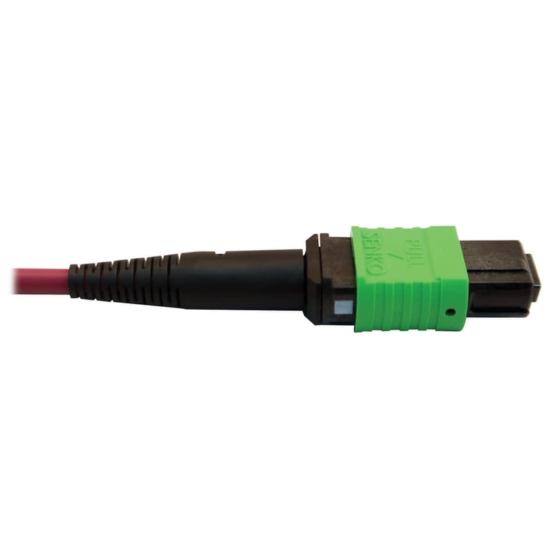 Eaton Tripp Lite Series 400G Multimode 50/125 OM4 Plenum Fiber Optic Cable, 16F MTP/MPO-APC to 24F MTP/MPO-UPC (F/F), Magenta, 5 m - Thumbnail 4