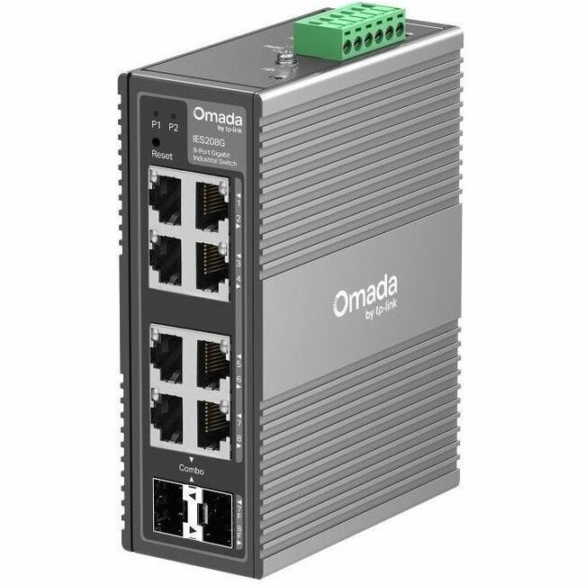 OMADA 8-PORT INDUSTRIAL SWITCH 8G INDUSTRIAL COMBO DIN FANLESS SW - Thumbnail 1