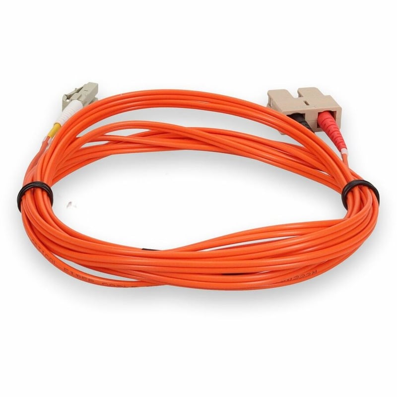 AddOn 4m SC to LC Orange OM2 Duplex OFNR (Riser-Rated) Fiber Patch Cable - Thumbnail 4
