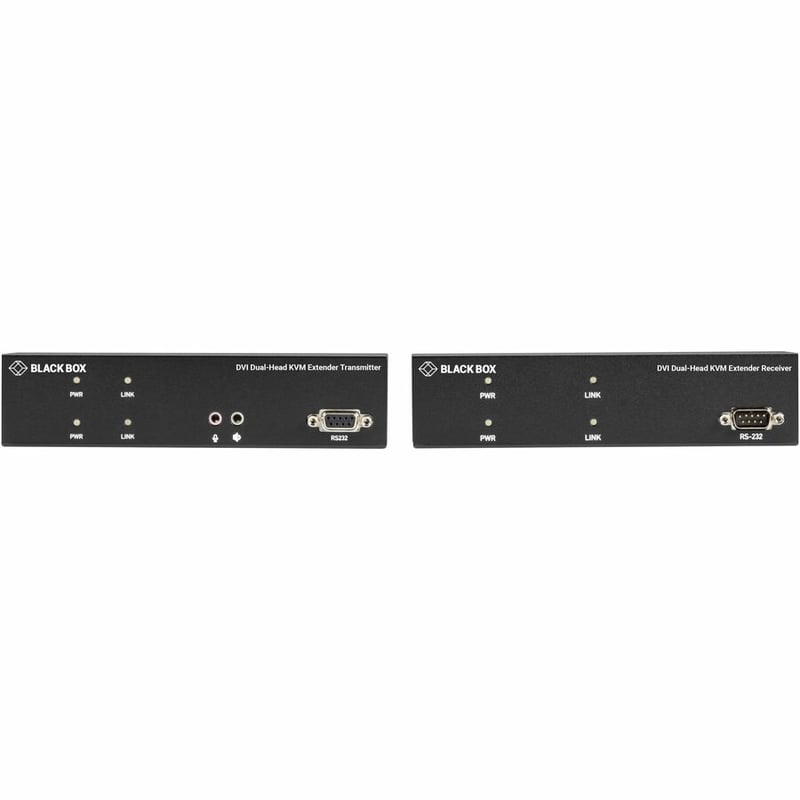 Black Box KVX Series KVM Extender Kit over Fiber - DVI-D, USB 2.0, Serial, Audio, Local Video - Thumbnail 2