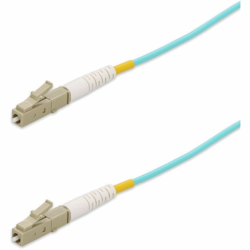 AddOn 9m LC to LC Aqua OM4 Simplex OFNP (Plenum-Rated) Fiber Patch Cable - Thumbnail 2