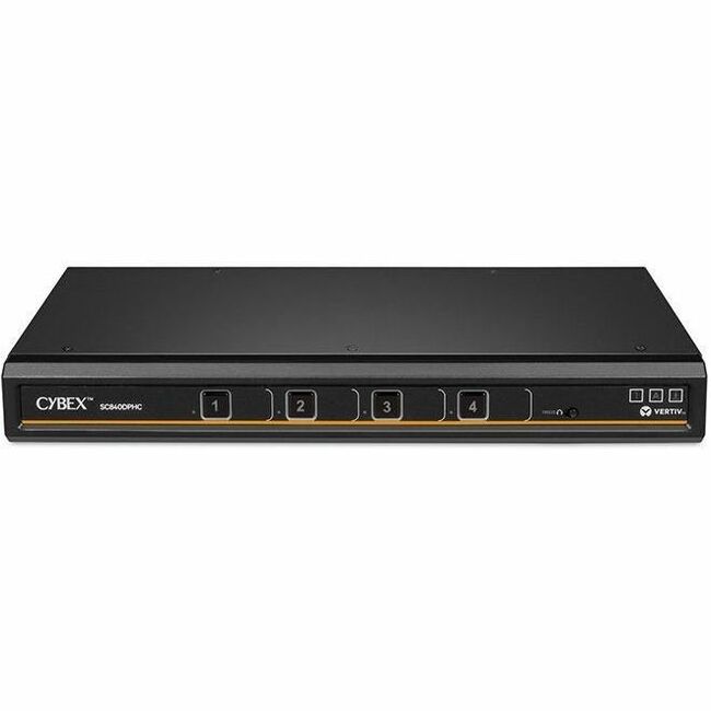 Vertiv Cybex SC800 Secure KVM | Single | 4 Port Universal DisplayPort | USB-C | NIAP version 4.0 Certified (SC840DPHC-400) - Thumbnail 1