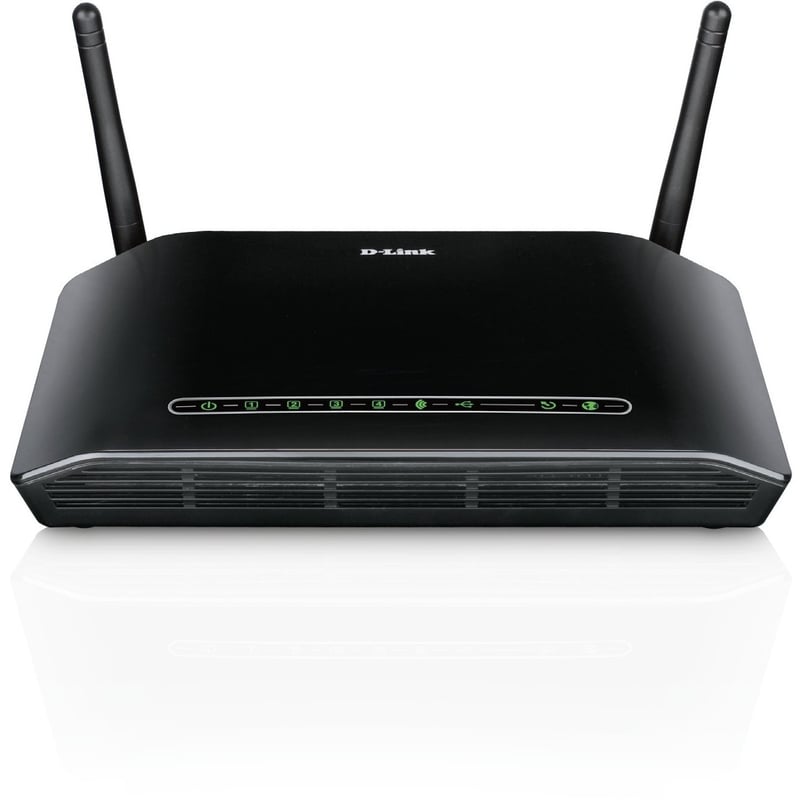 D-Link DSL-2750B Wi-Fi 4 IEEE 802.11n ADSL2+ Modem/Wireless Router - Thumbnail 1