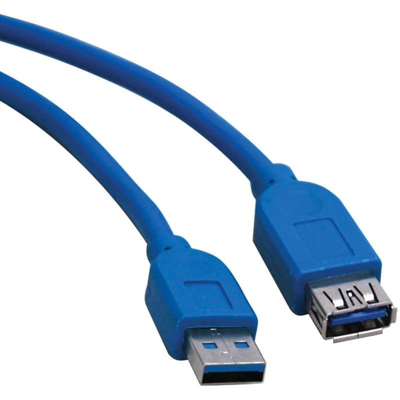 Eaton Tripp Lite Series USB 3.0 SuperSpeed Extension Cable (A M/F), Blue, 10 ft. (3.05 m) - Thumbnail 1