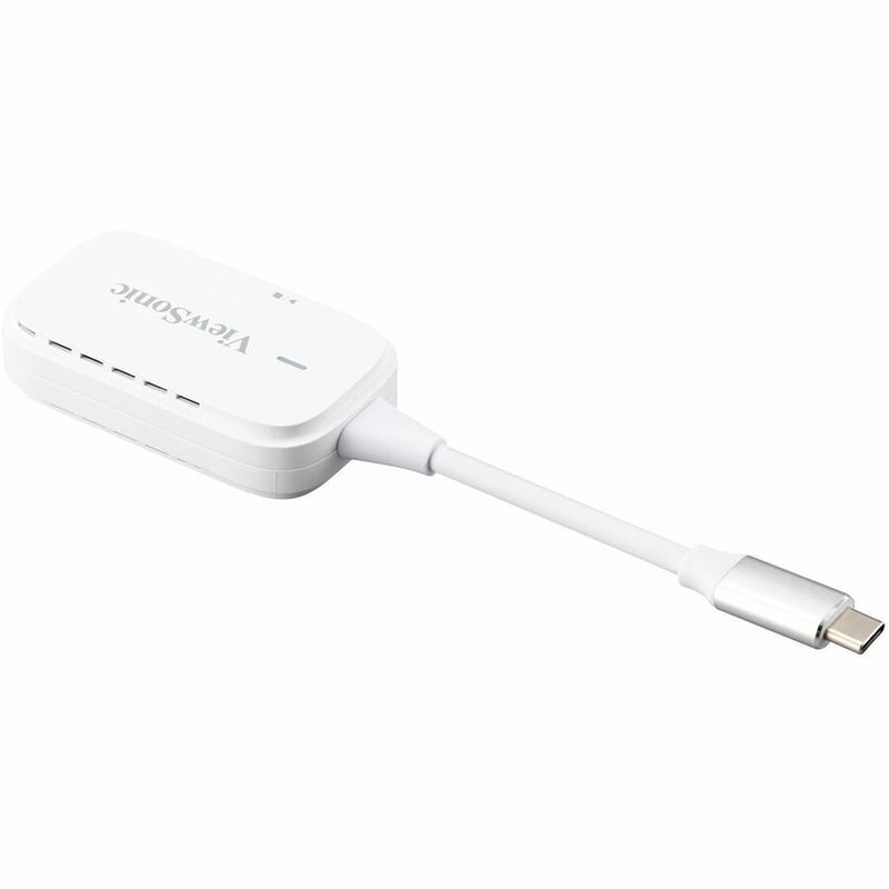 ViewSonic PJ-WPD-700 Wireless Screen Casting Kit w/ 1080p Support, USB-C, HDMI Inputs for Plug-and-Play Functionality