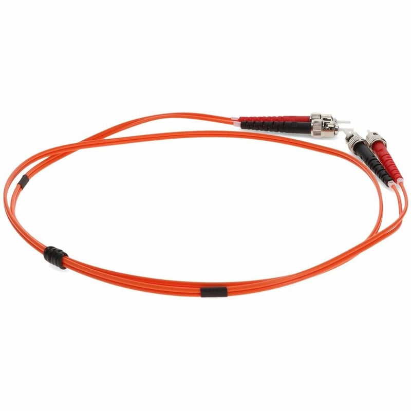 AddOn 1m ST to ST Orange OM2 Duplex OFNR (Riser-Rated) Fiber Patch Cable - Thumbnail 5