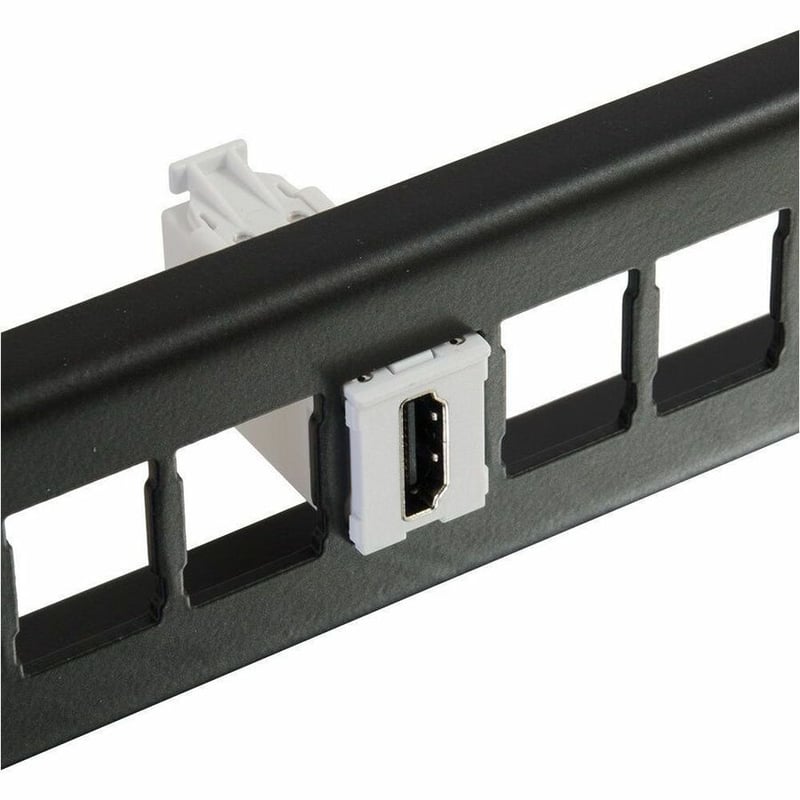 Ortronics High Density Jack (HDJ) HDMI Coupler, Cloud White - Thumbnail 3