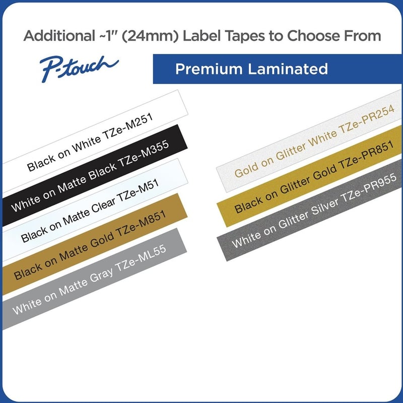 Brother TZe-751CS, 0.94" x 26.2', Black on Green Laminated Label Tape - Thumbnail 5