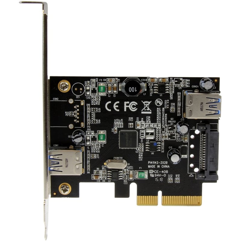 StarTech.com 2 Port USB 3.1 (10Gbps) Card - USB-A 1x External 1x Internal - PCIe USB 3.1 Card with Type-A - PCI Express - Supports UASP - Thumbnail 3