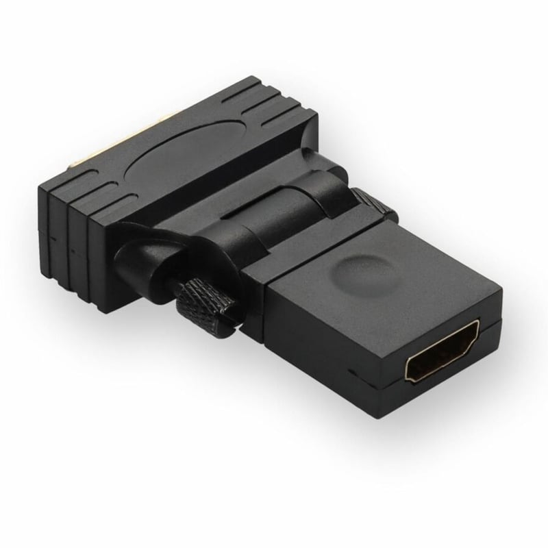 AddOn HDMI 1.3 Female to DVI-D Single Link (18+1 pin) Male Black Adapter Which 360 Degree Rotating Adapter For Resolution Up to 2560x1600 (WQXGA) - Thumbnail 3