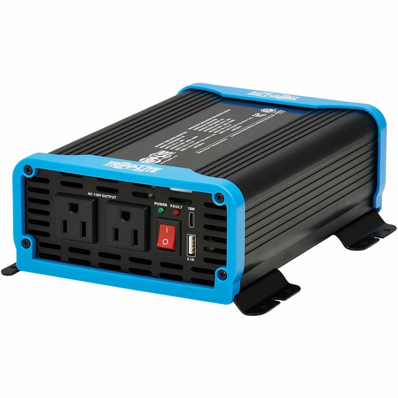 Tripp Lite by Eaton 300W Compact Power Inverter - 2x 5-15R, USB Charging, Pure Sine Wave - Thumbnail 1