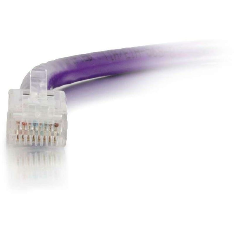 C2G 20 ft Cat6 Non Booted UTP Unshielded Network Patch Cable - Purple - Thumbnail 2