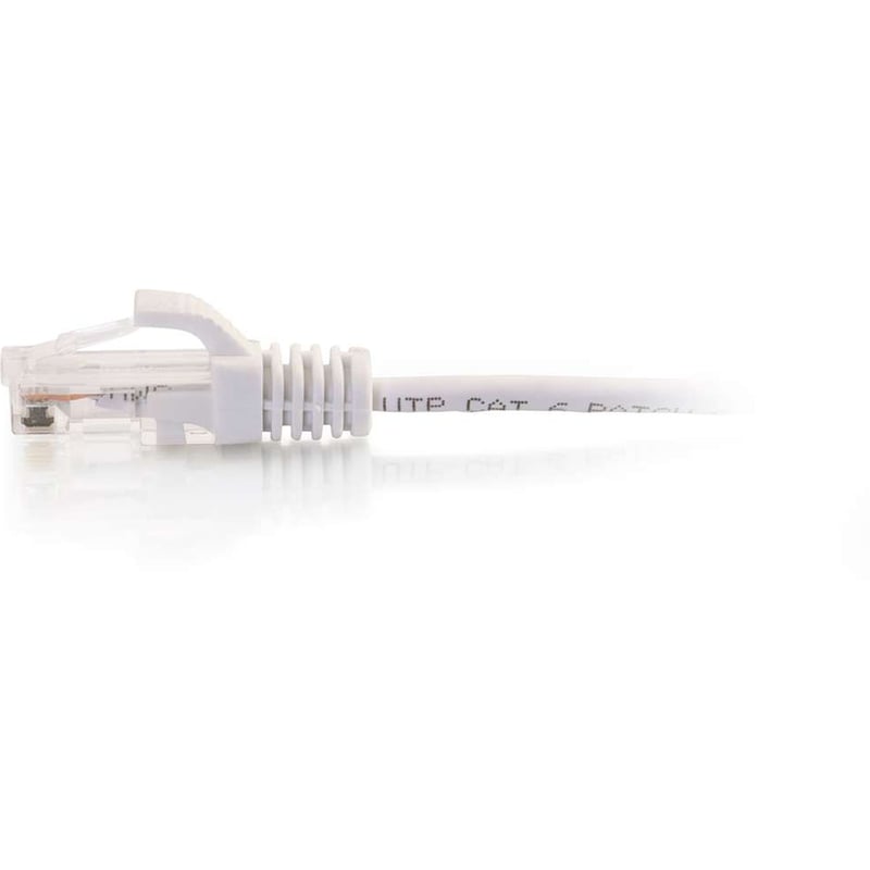 C2G 7ft Cat6 Snagless Unshielded (UTP) Slim Ethernet Cable - Cat6 Network Patch Cable - PoE - White - Thumbnail 2