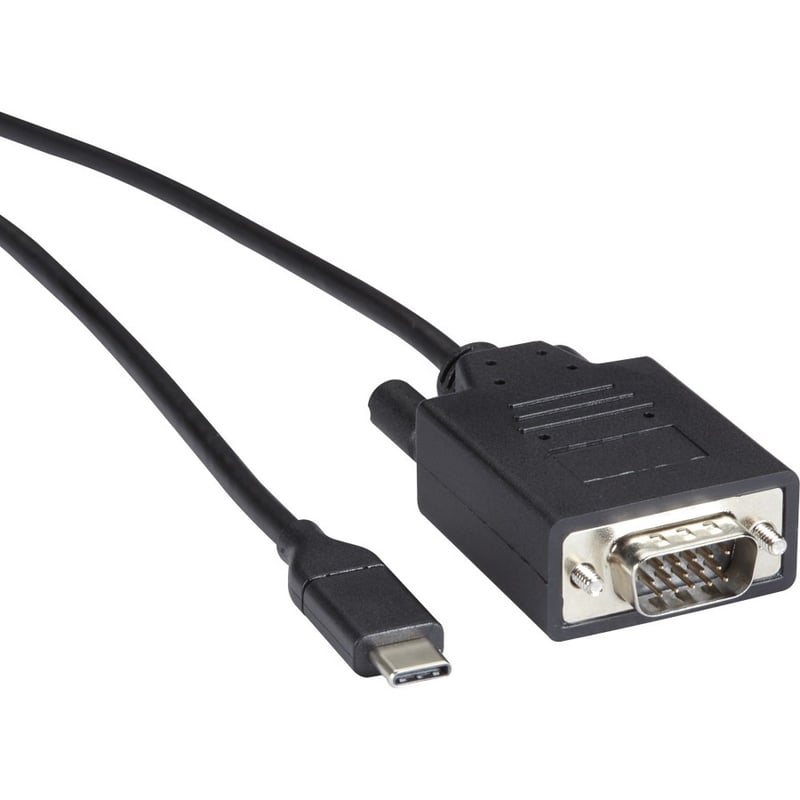 Black Box USB-C to VGA Adapter Cable, 1080p HD, 3ft - Thumbnail 2